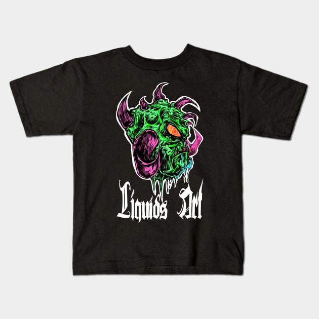 Severed Head Ted w/ liquidsart Kids T-Shirt by Liquidsart